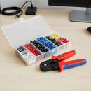 1200Pcs Bootlace Ferrule Crimper kit 0.25-10mm2 Cord End Ratchet Crimping Tool-7