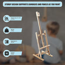 Tabletop Easel Wood Studio H Frame Artist Painting Display Stand For Art Wedding Shop Use-4
