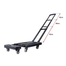 Foldable Hand Flatbed Trolley Cart 6 x 360 Degree Rotating Wheels with Maximum Load 200Kg-13