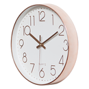 Modern Rose Gold Wall Clock – Silent Non-Ticking Quartz Battery Operated Design-5