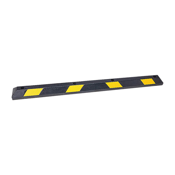 180cm Heavy Duty Rubber Curb Parking Guide Wheel Driveway Stopper Reflective Yellow