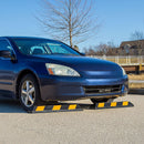 90cm Heavy Duty Rubber Curb Parking Guide Wheel Driveway Stopper Reflective Yellow-4