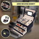 Jewellery Storage Box Girls Rings Necklaces Display Organiser Storage Case-8