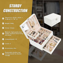 Jewellery Storage Box Girls Rings Necklaces Display Organiser Storage Case-3