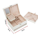 Jewellery Storage Box Girls Rings Necklaces Display Organiser Storage Case-11