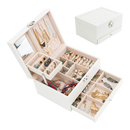 Jewellery Storage Box Girls Rings Necklaces Display Organiser Storage Case-1