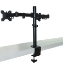 Dual LCD Monitor Desk Mount Stand Adjustable Fits 2 Screens Up To 27"-4