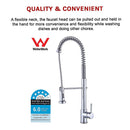 Basin Mixer Pull-Out Kitchen Tap Faucet Laundry Sink-14