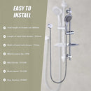 Hand Held Shower Rail Soap Dish Bathroom Set-10
