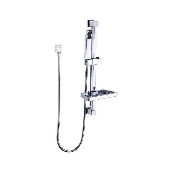 Hand Held Shower Rail Soap Dish Bathroom Set