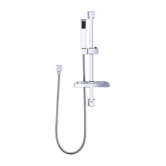 Hand Held Shower Rail Soap Dish Bathroom Set