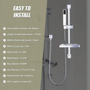 Hand Held Shower Rail Soap Dish Bathroom Set-11