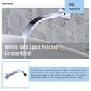 180mm Bath Spout Polished Chrome Finish-8