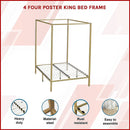 4 Four Poster King Bed Frame-3