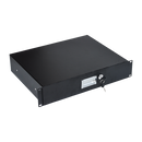 19" Rack Mount 2U Steel Plate DJ Drawer Equipment Cabinet Locking Lockable-1