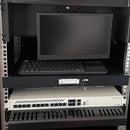 19" Rack Mount 2U Steel Plate DJ Drawer Equipment Cabinet Locking Lockable-2