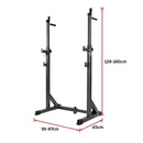 Commercial Squat Rack Adjustable Pair Fitness Exercise Weight Lifting Gym Barbell Stand-10