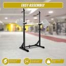 Commercial Squat Rack Adjustable Pair Fitness Exercise Weight Lifting Gym Barbell Stand-9