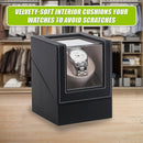 Automatic Watch Winder Display Box Case Motor Rotation Storage PU Leather-9