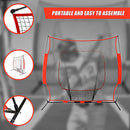 Portable Baseball Training Net Stand Softball Practice Sports Tennis-8
