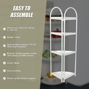 Shower Corner Shelf White Caddy Bathroom Shelves Organiser Bath Storage Rack 4-11