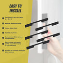 5 x 160mm Kitchen Handle Cabinet Cupboard Door Drawer Handles square Black furniture pulls-9