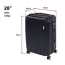 Delegate Suitcases Luggage Set 20" 24" 28"Carry On Trolley TSA Travel Bag-9