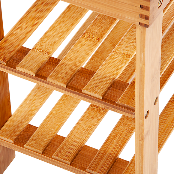 3 Tier Shoe Rack Bamboo Wooden Storage Shelf Stand Bench Cabinet Organiser