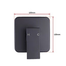 Shower Bath Mixer Tap Bathroom WATERMARK Approved - Electroplated Matte Black-10