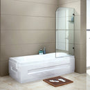 700 x 1450mm Frameless Bath Panel 10mm Glass Shower Screen By Della Francesca-1