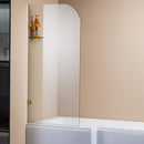 700 x 1450mm Frameless Bath Panel 10mm Glass Shower Screen By Della Francesca-4