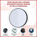 70cm Round Wall Mirror Bathroom Makeup Mirror by Della Francesca-3