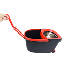 Spin Rotating Mop and Bucket Set with Wheels and 4 Microfibre Mop Heads-4