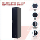 One-Door Office Gym Shed Clothing Locker Cabinet-3