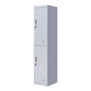 2-Door Vertical Locker for Office Gym Shed School Home Storage-1