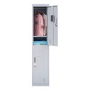 2-Door Vertical Locker for Office Gym Shed School Home Storage-5