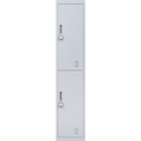 2-Door Vertical Locker for Office Gym Shed School Home Storage-4