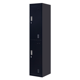 2-Door Vertical Locker for Office Gym Shed School Home Storage