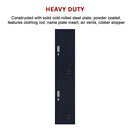 2-Door Vertical Locker for Office Gym Shed School Home Storage-8