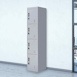 4-Door Vertical Locker for Office Gym Shed School Home Storage - 0