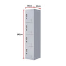 4-Door Vertical Locker for Office Gym Shed School Home Storage-9