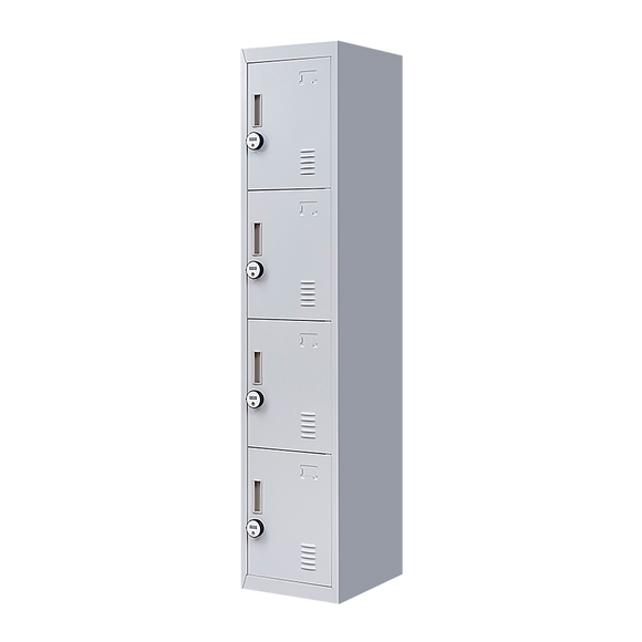 4-Door Vertical Locker for Office Gym Shed School Home Storage