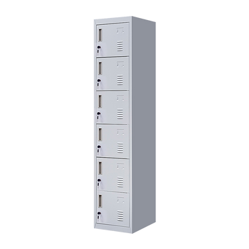 6-Door Locker for Office Gym Shed School Home Storage
