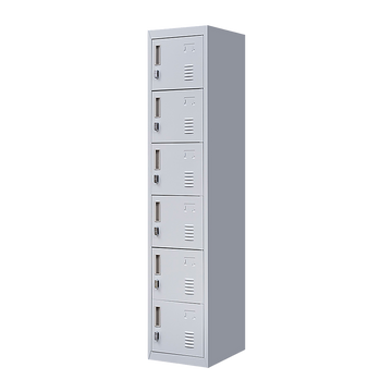 6-Door Locker for Office Gym Shed School Home Storage