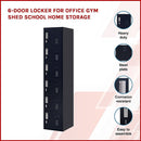 6-Door Locker for Office Gym Shed School Home Storage-3