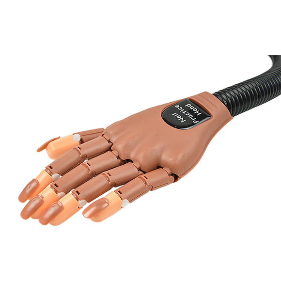 Practice Hand Model for Nail Art Training and Display Manicure with false nails