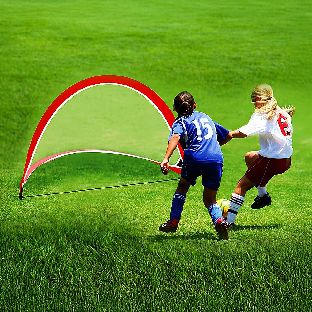 Portable Kids Soccer Goal Set with Cones - 0