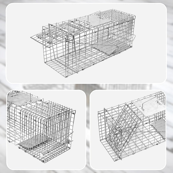 Trap Humane Possum Cage Live Animal Safe Catch Rabbit Cat Hare Fox Bird
