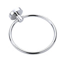 Classic Chrome Towel Bar Rail Ring Bathroom-4