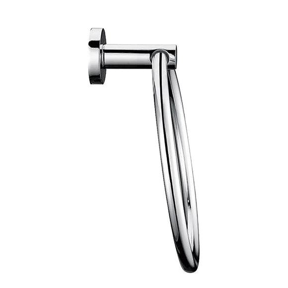 Classic Chrome Towel Bar Rail Ring Bathroom